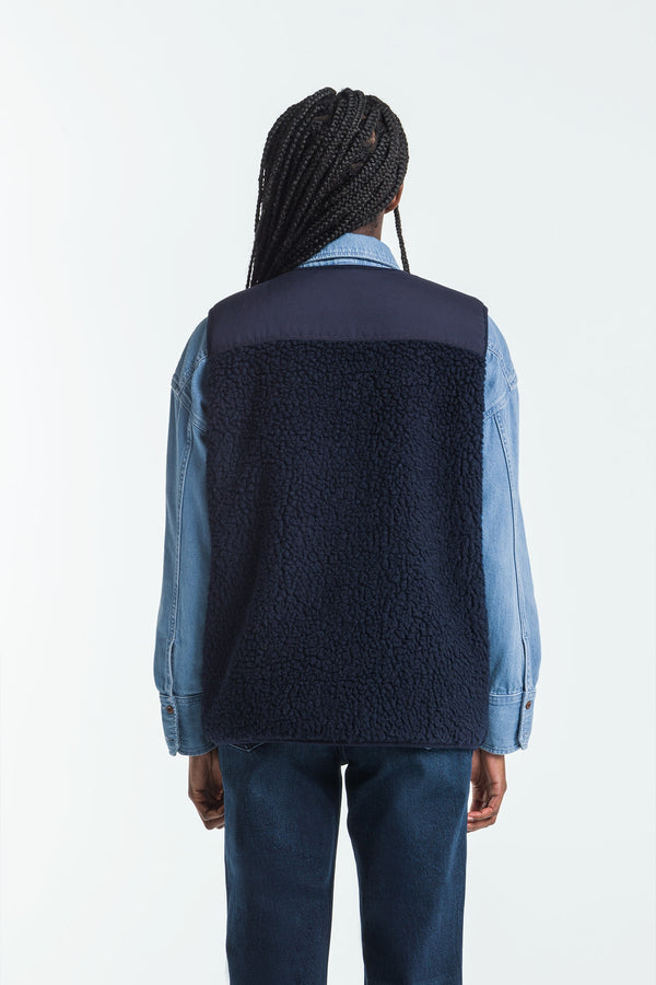 Kings Of Indigo TENJI MARITIME BLUE SHERPA