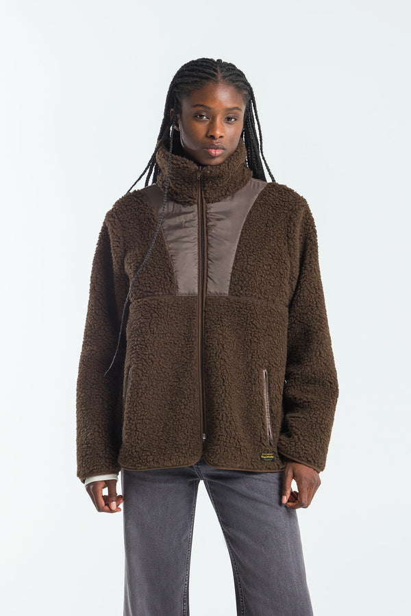 Kings Of Indigo TOTOKU CHOCOLATE BROWN SHERPA