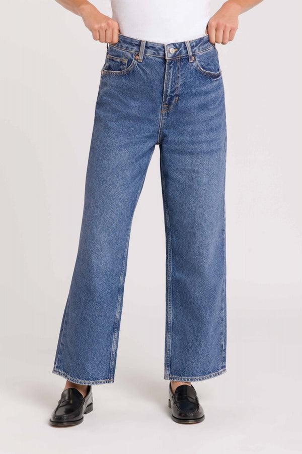 kings of indigo LIORA CROPPED ECO RECYCLED BLUE USED