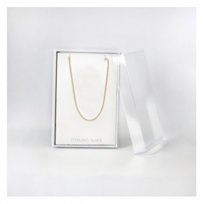 kingsley ryan Boxed Gold Curbed Tube Chain Necklace