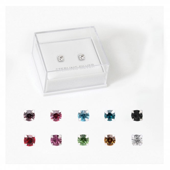 kingsley ryan Boxed Silver Classic Round Ear Studs - 3mm