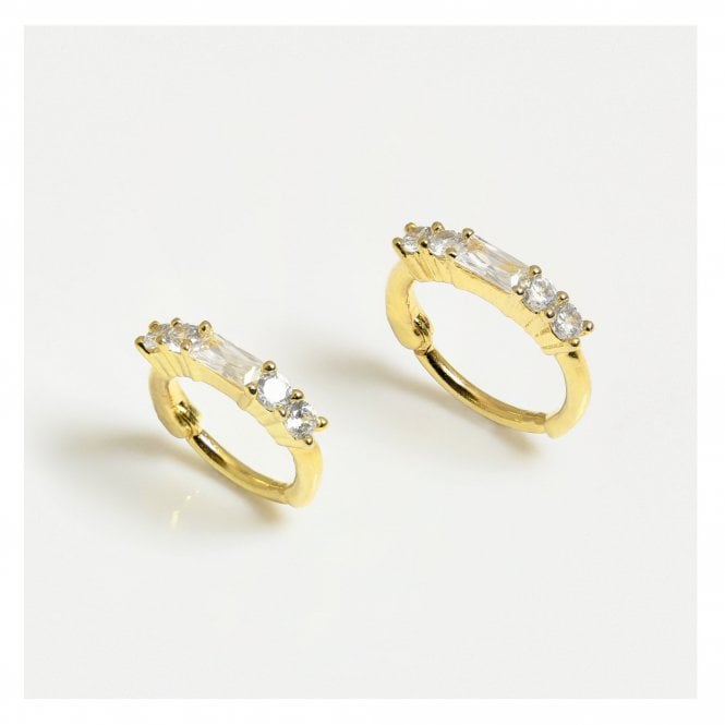 kingsley ryan Gold PVD Titanium Glitzy Hinged Segment Ring - 1.2mm