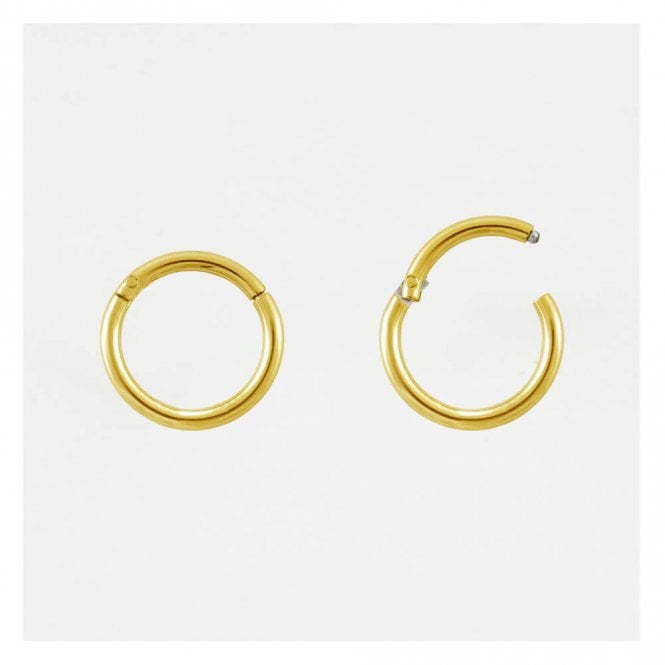 kingsley ryan Gold PVD Titanium Hinged Segment Ring - 1mm & 1.2mm
