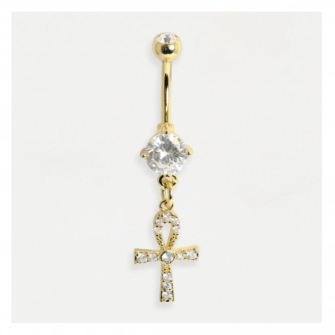 kingsley ryan Ankh Cross Belly Bar
