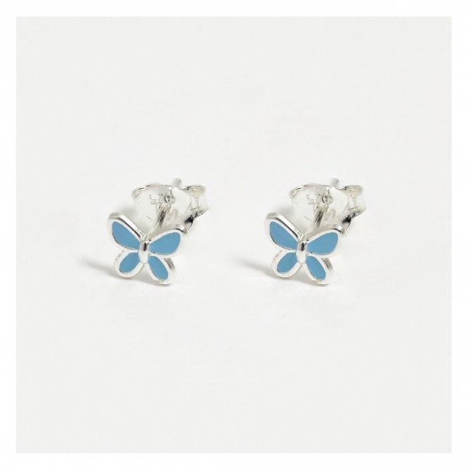 kingsley ryan Baby Blue Butterfly Studs
