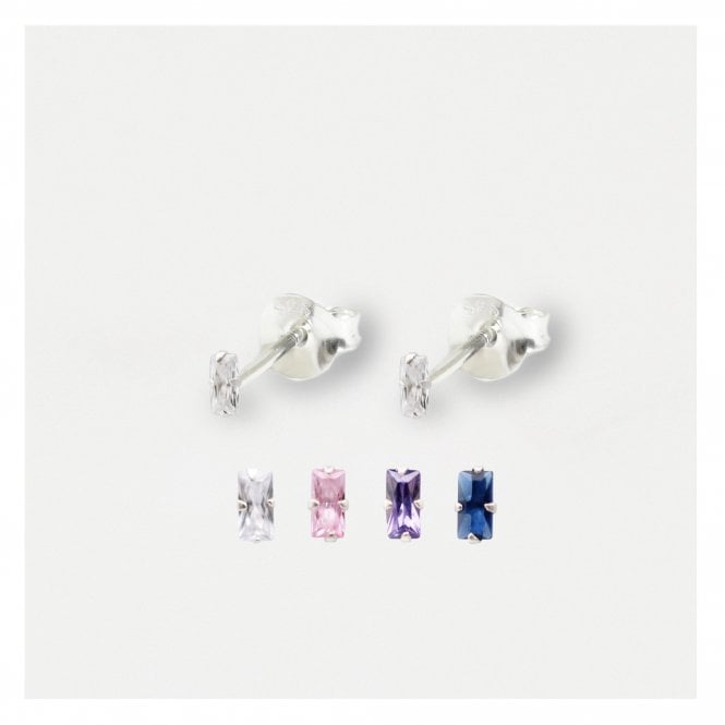 kingsley ryan Baguette Stud Earrings
