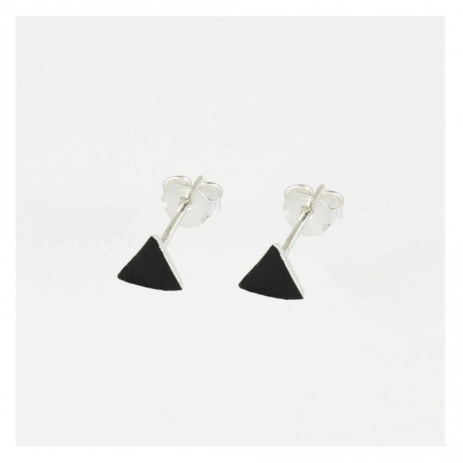 kingsley ryan Black Onyx Triangle Stud