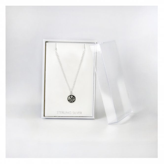 kingsley ryan Boxed Chain with Skull Medallion