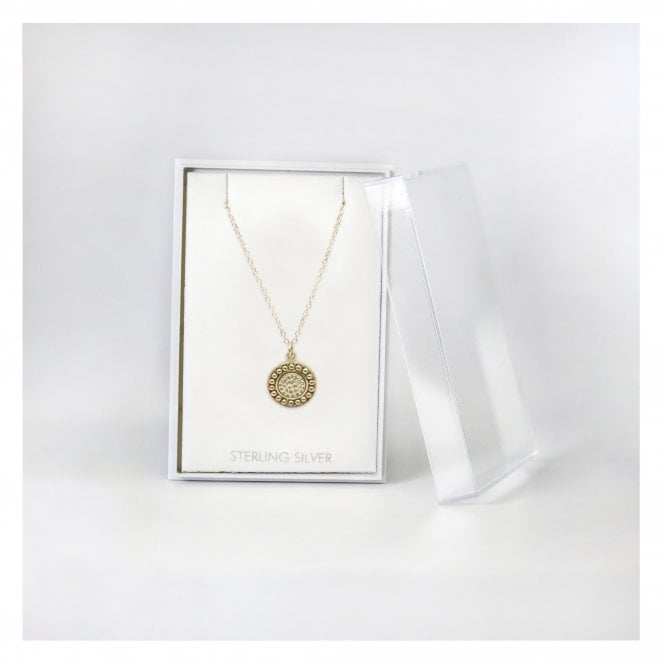 kingsley ryan Boxed Disc Charm Beaded Necklace