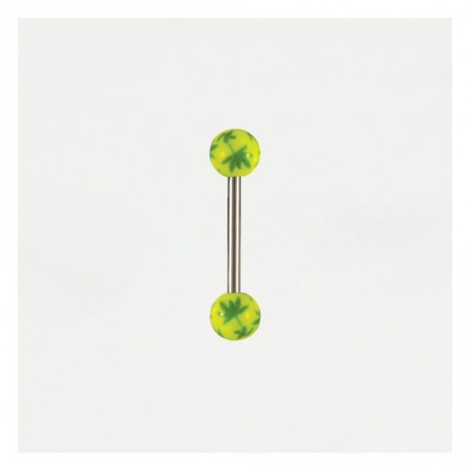 kingsley ryan Cannabis Leaf Straight Barbell