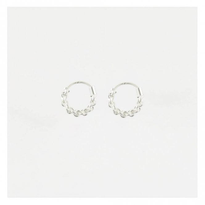 kingsley ryan Chain Hoop Earrings - 8 mm