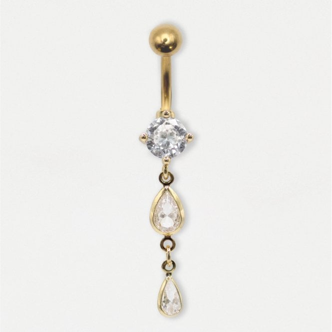 kingsley ryan Crystal Drop Belly Bar