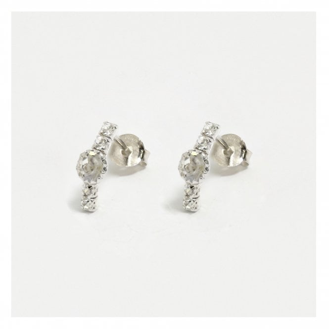 kingsley ryan Curved Glitzy Ear Studs