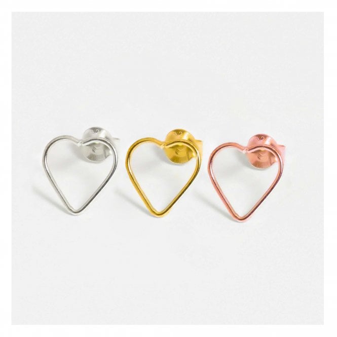 kingsley ryan Cut Out Heart Studs