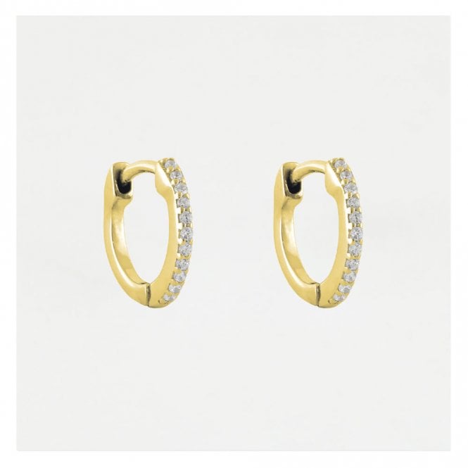 kingsley ryan CZ Huggie Hoop Earrings