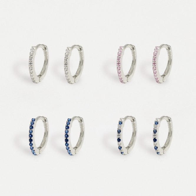 kingsley ryan CZ Huggie Hoop Earrings