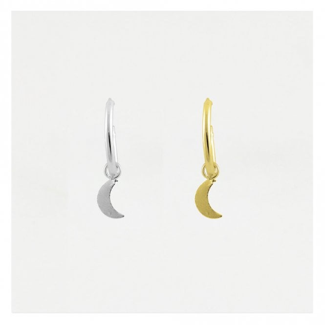 kingsley ryan Dangly Crescent Hoop Earrings