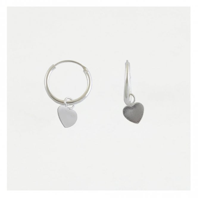 kingsley ryan Dangly Heart Hoop Earrings
