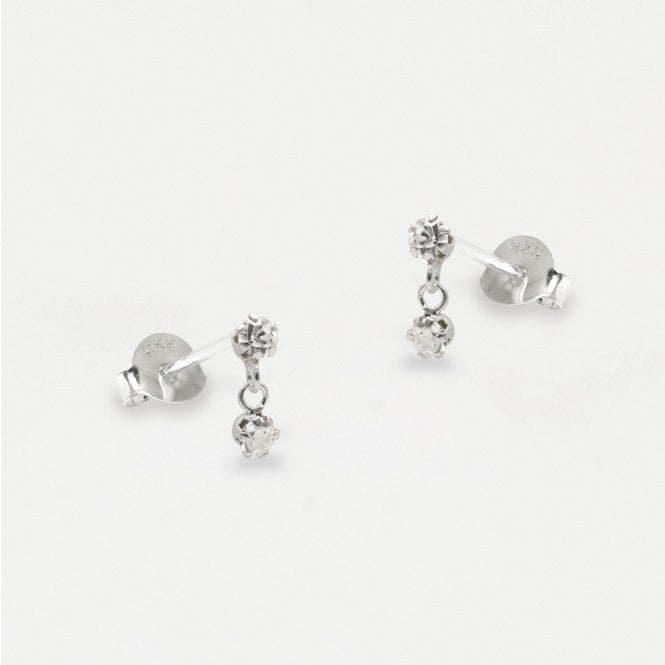 kingsley ryan Double Drop Gems Studs