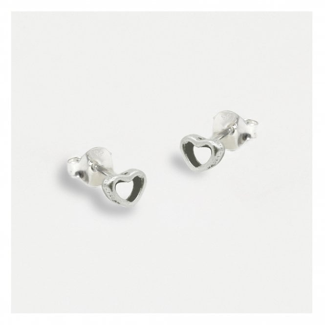 kingsley ryan Ear Studs with Tiny Love Heart
