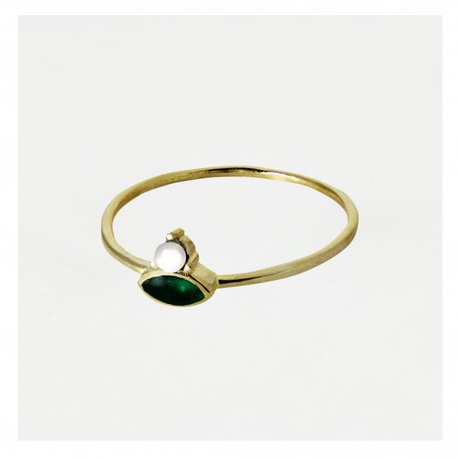kingsley ryan Emerald Marquis Ring