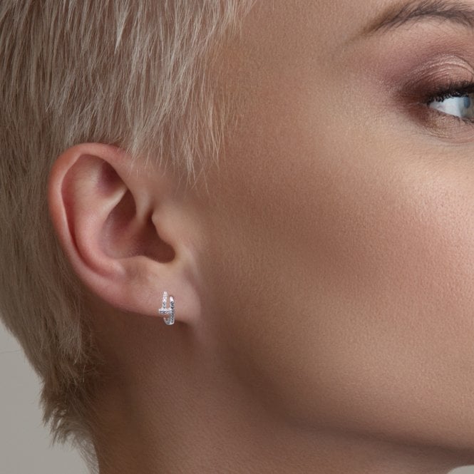 kingsley ryan Gem set screw Huggie