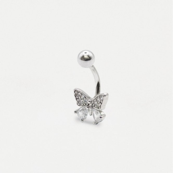 kingsley ryan Gemset Butterfly Navel Bar