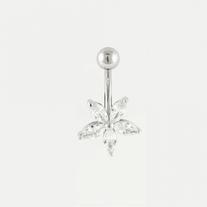 kingsley ryan Gemset Flower Belly Bar