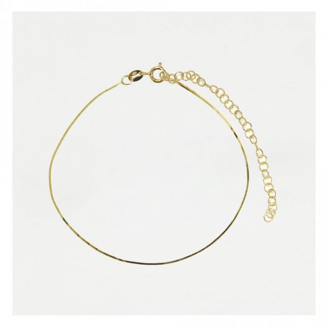 kingsley ryan Gold Square Snake Chain Bracelet