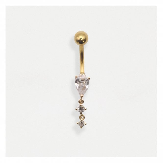 kingsley ryan Golden Grace Teardrop Belly Bar