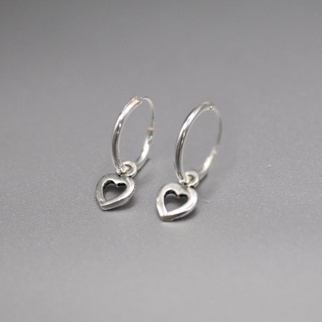 kingsley ryan Heart Cut out Hoops