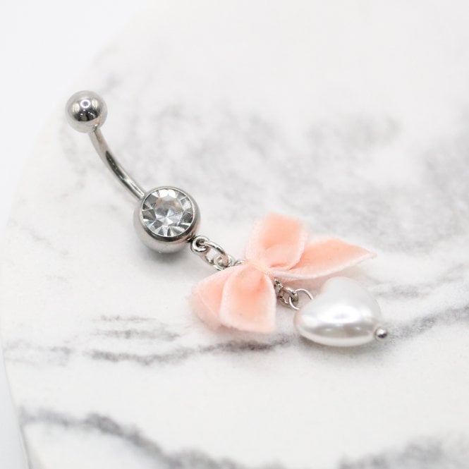 kingsley ryan Love's Pearl Bow Belly Bar