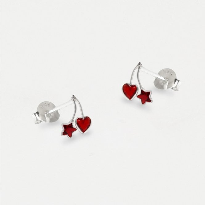 kingsley ryan Love Star Cherry studs