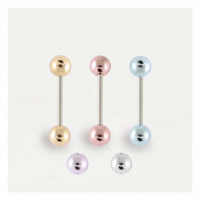 kingsley ryan Metallic Effect Straight Barbell