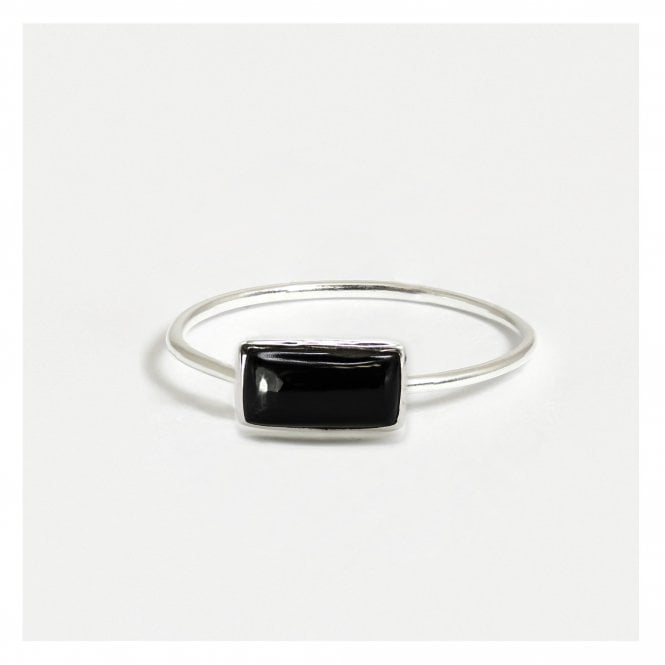 kingsley ryan Midnight Onyx Silver Ring