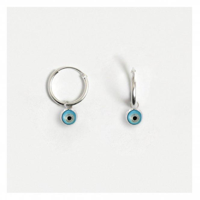 kingsley ryan Mini All-Seeing Eye Dangle Hoops