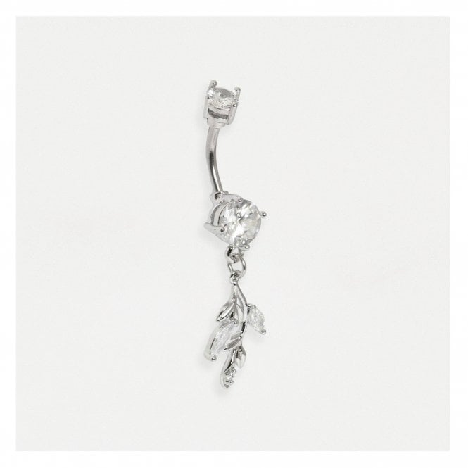 kingsley ryan Navel Bar with Crystal Charm Petals