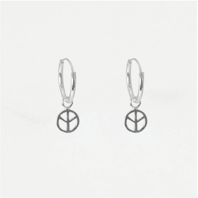 kingsley ryan Peace Sign Hoops