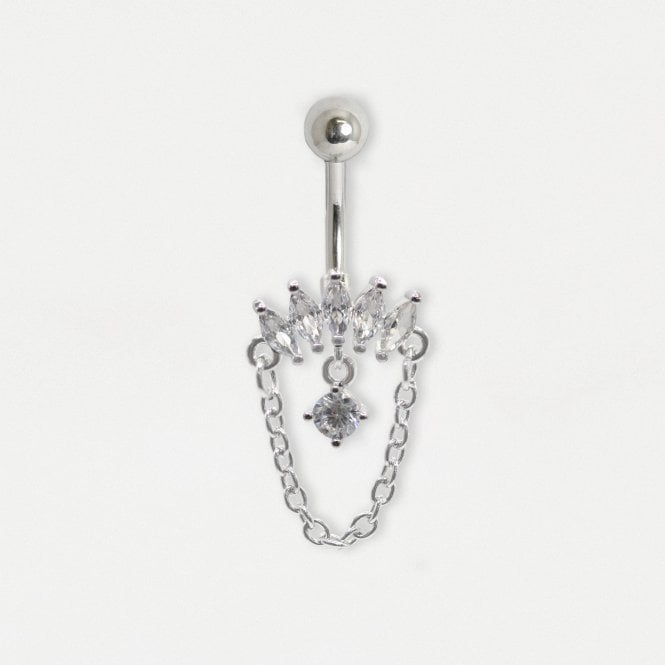 kingsley ryan Petal and Chain Belly Ring