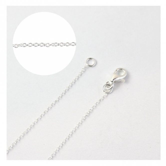 kingsley ryan Silver Cable Chain 16"