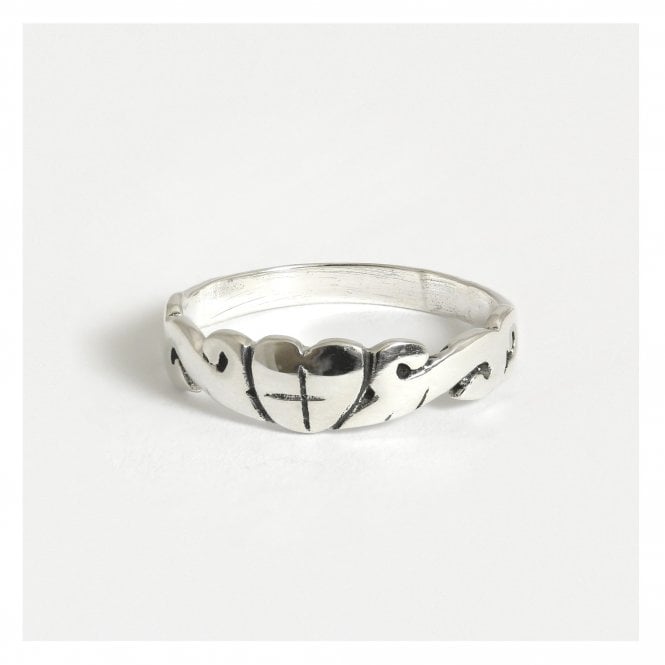 kingsley ryan Silver Celtic Heart Ring