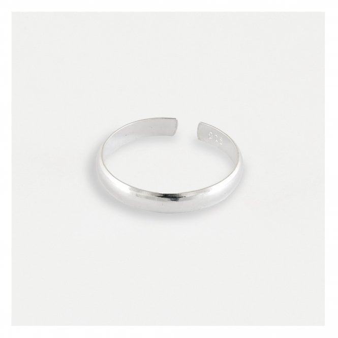 kingsley ryan Silver Plain Band Toe Ring - 2.5mm