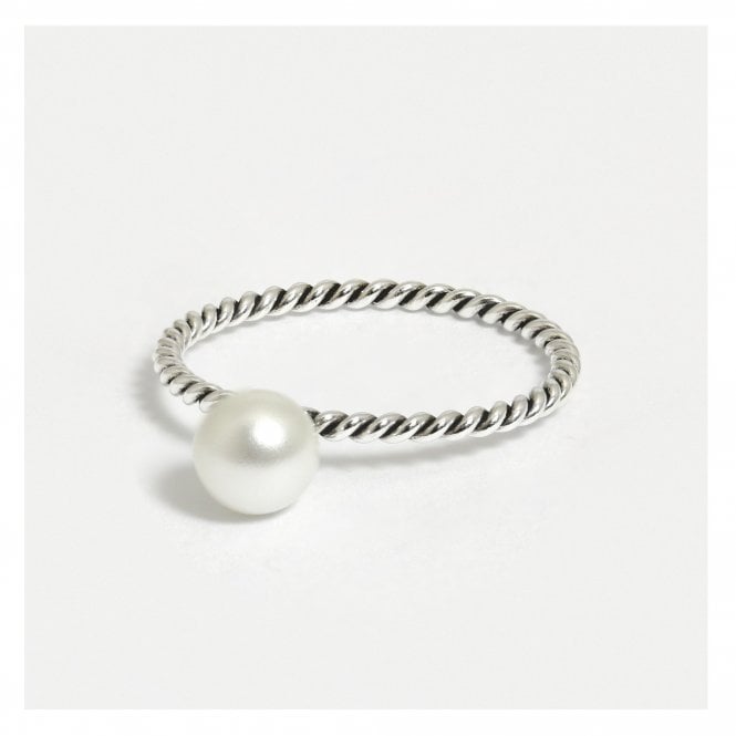 kingsley ryan Silver Ring with a Pearl