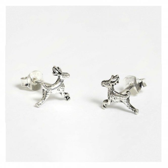 kingsley ryan Silver Stag Ear Studs