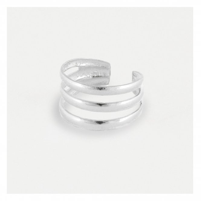 kingsley ryan Silver Trinity Band Toe Ring