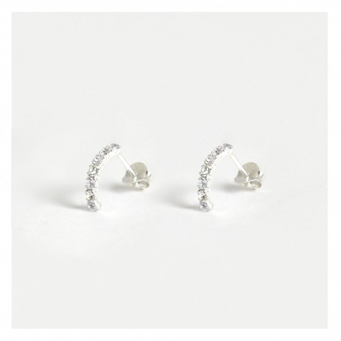 kingsley ryan Sparkle Gem Half Hoops