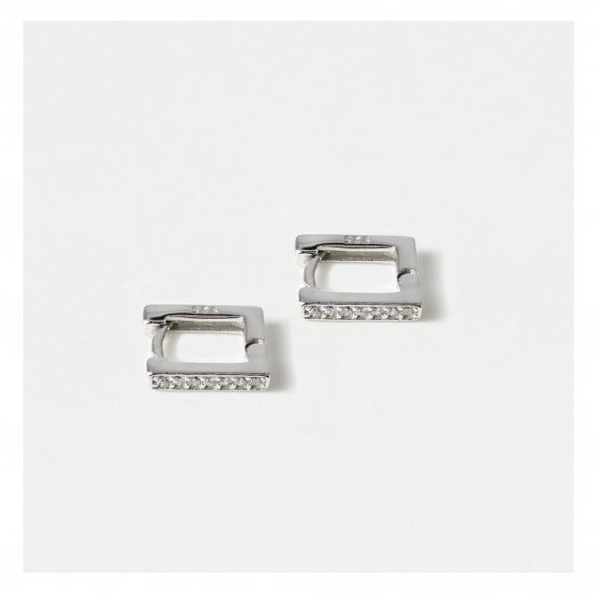 kingsley ryan Square Hoop with Gems