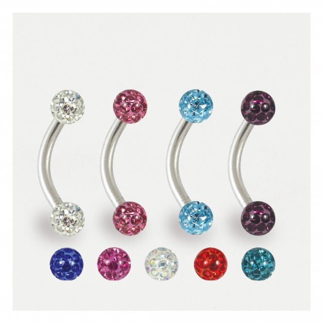 kingsley ryan Steel Disco Curved Barbell - 1.2mm