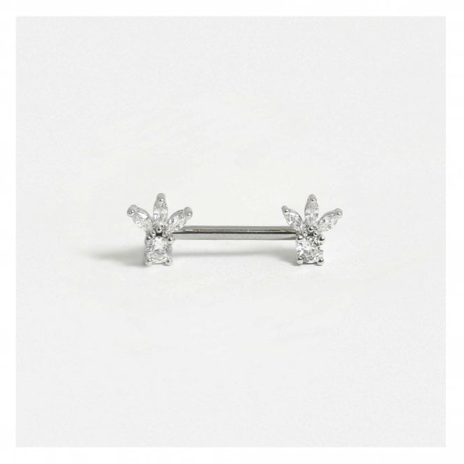 kingsley ryan Steel Flower Petal Nipple Bar