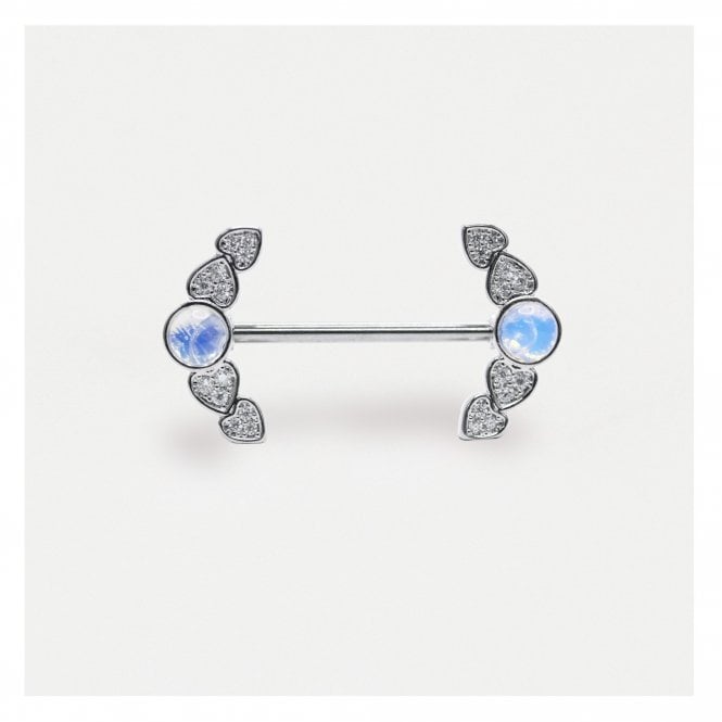 kingsley ryan Steel Heart of the Moon Nipple Bar